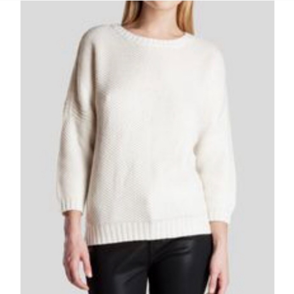 Ted Baker White Drop Shoulder Knit Sweater Size 5